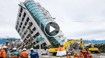 Amazing Dangerous Fastest Building Demolition Excavator Skill, Heavy Equipment Machines Working